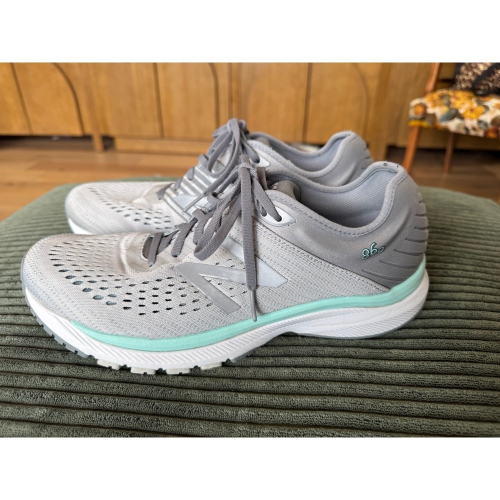 New Balance 860 V10 Women's Running‎ Shoes Gray Teal Comfort Athletic Sneakers
